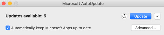 latest microsoft autoupdate for mac